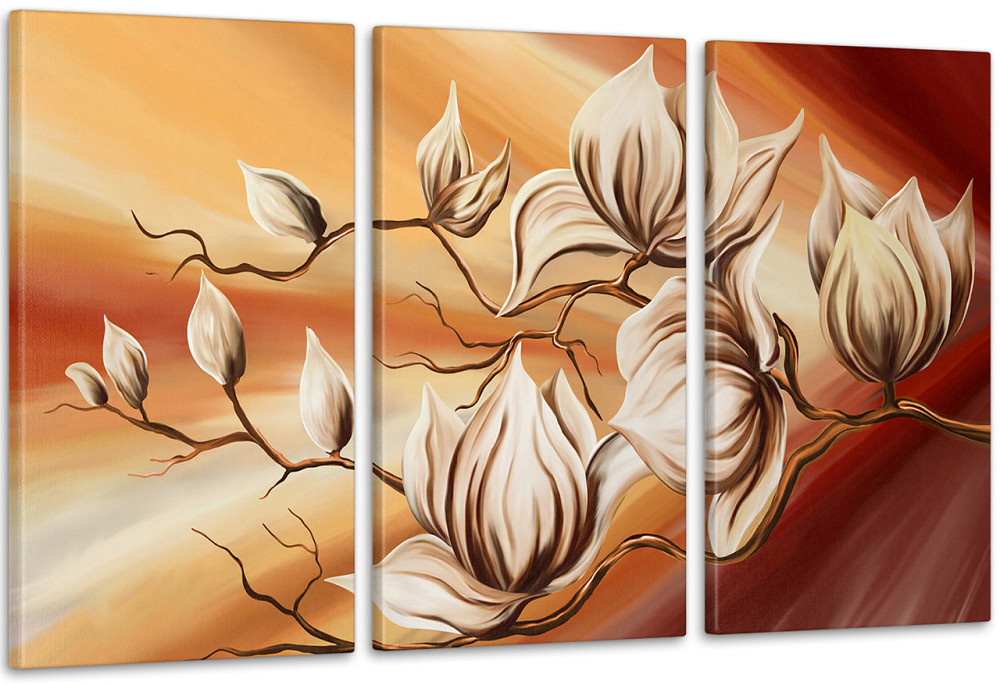 Модульная картина Абстракция Цветы Аrt-147_3А Киев - изображение 1