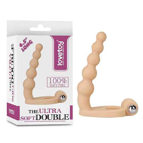 Насадка на член для двойного проникновенияThe Ultra Soft Bead 6.5 inch Sex Aura Киев