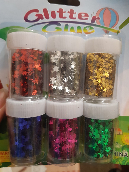 Конфетти звездочки набор 6 штук 2 мм разноцветный Киев - изображение 2