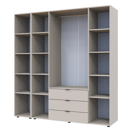 Комплект шкафов для одежды Doros Гелар (2 шт.) 193,2х49,5х203,4 см Кашемир (DRS-011254) Львов