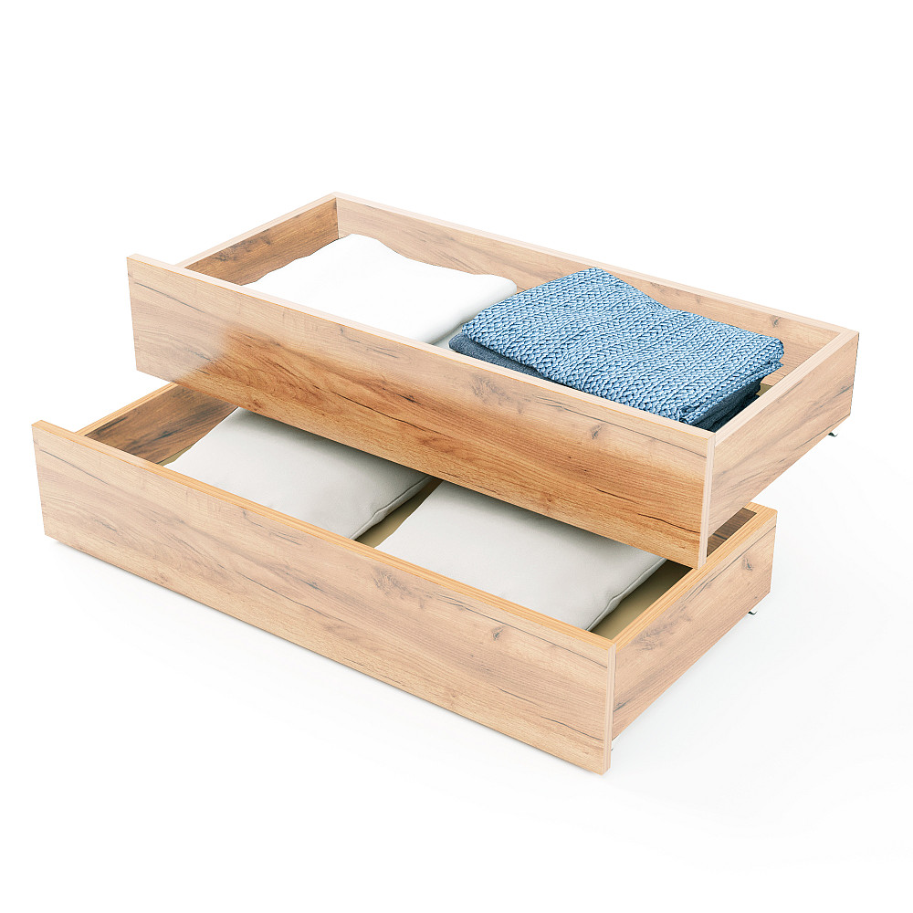 Ящики выдвижные 2 штуки Эверест для Кровати Соната-800 (к-кт) дуб крафт золотой (DTM-2674) Львов - изображение 1