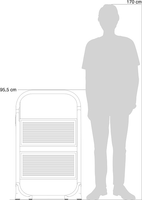 Лестница Rolser Taburete M/10 UNE 2 ступени Blanco (MET003-1024) Киев - изображение 4