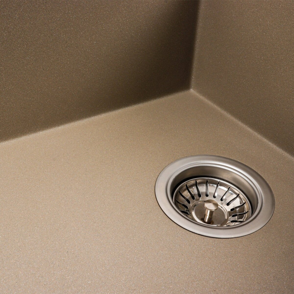 PLATINUM Гранітна мийка для кухні Platinum 7950 AZURIT матовий Титан Київ - фото 5