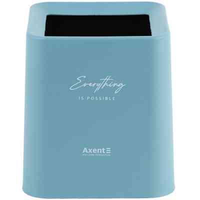 Кошик для паперів Axent Настільний контейнер для сміття, квадратний, блакитний (2132-07-A) Вінниця