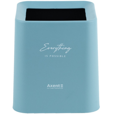 Корзина для бумаг Axent Настольный мусорный контейнер, квадратный, голубой (2132-07-A) Винница - изображение 1