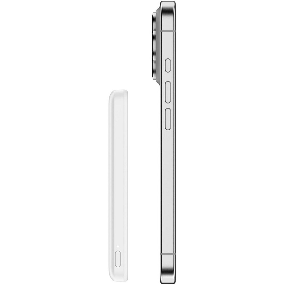Універсальна мобільна батарея Belkin Power Bank Slim Magnetic 5000 mAh 15 W White (BPD010HQWH) ( 14292 ) Харків - фото 3