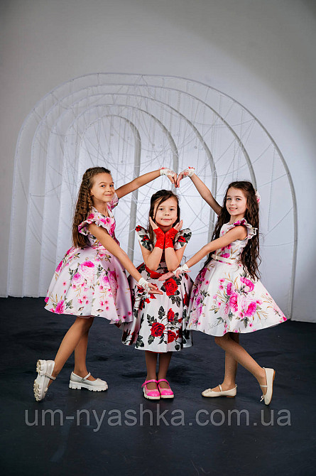 Пишне ошатне плаття з квітковим принтом Кривий Ріг - фото 16