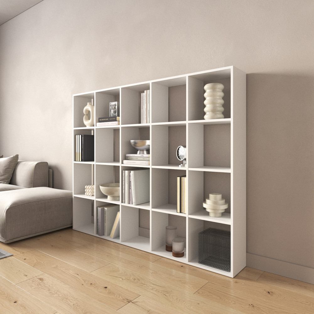 Стеллаж VAYS M-3 Венге Темный, книжная полка на 20 ячеек, ЛДСП, 143×29×178 см - для дома, офиса, детской или гостиной Львов - изображение 2