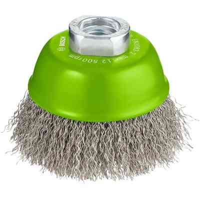 Щетка для электроинструмента Bosch Professional чашечная, нержавеющая 75мм, 0.3мм, M14 (2.608.622.102) Винница