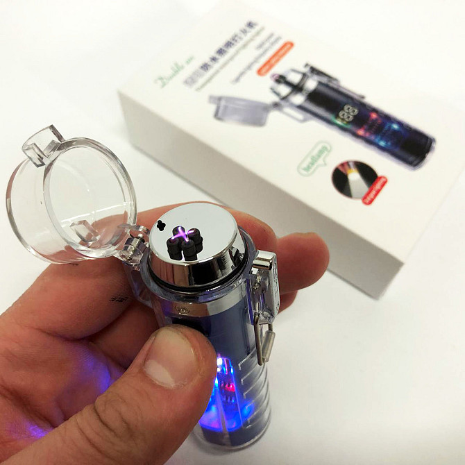 Запальничка Lighter з підзарядкою від USB HL-512, Електроімпульсна акумуляторна запальничка EY-99 Львів - фото 3
