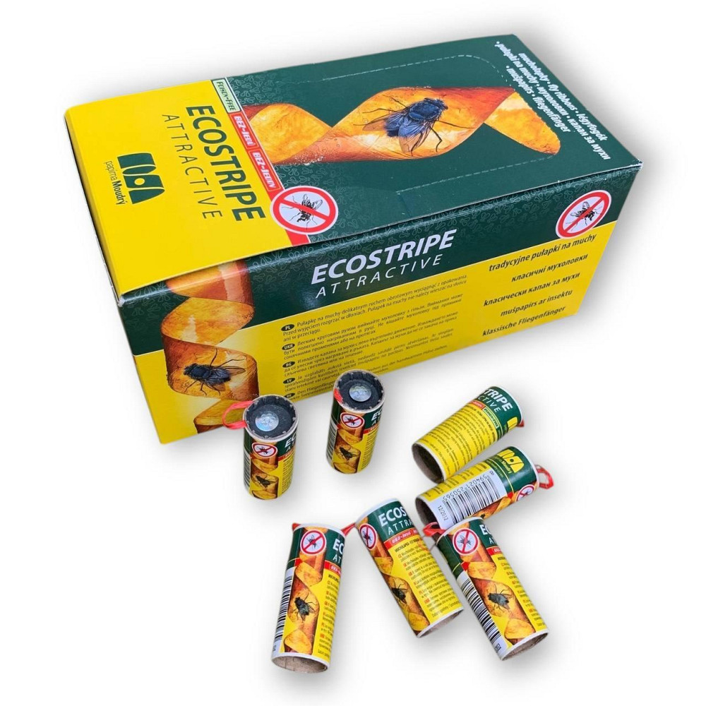 Клейка стрічка від мух Ecostripe, Чехія, 100шт мухолівка Харків - фото 2