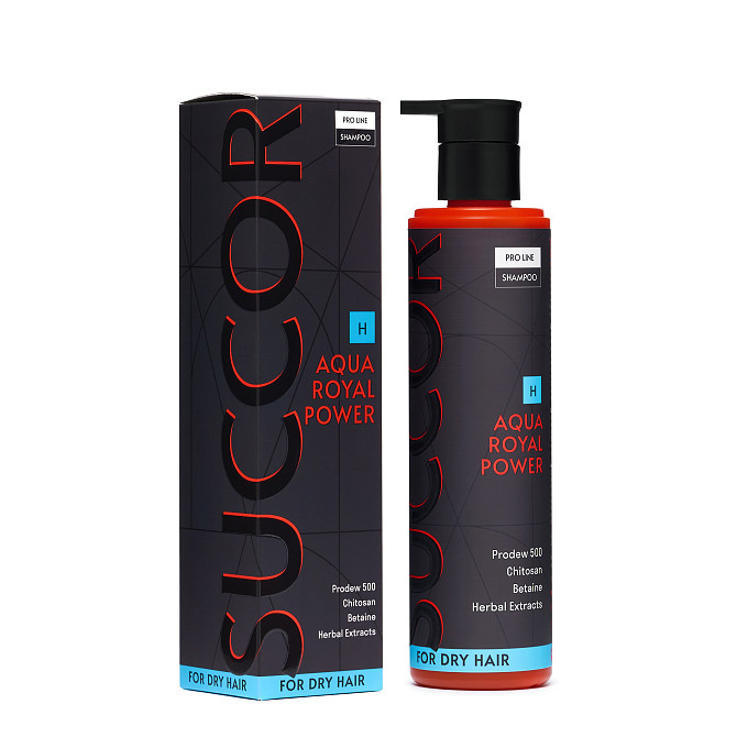 Зволожуючий шампунь для сухого волосся Aqua Royal Power Shampoo Succor 250 мл Вінниця - фото 2
