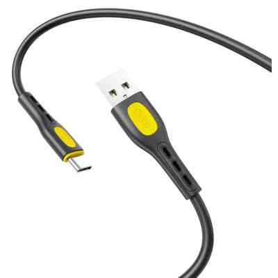Дата кабель USB 2.0 AM to USB-C 1.0m black XO (NB280_C_Black) Винница