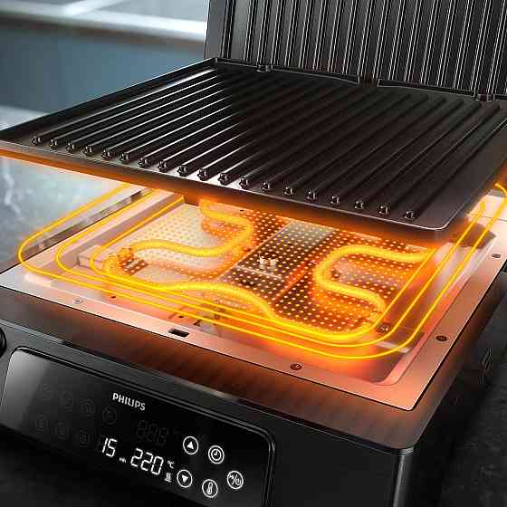 Гриль Philips HD6307/70 чорний, сріблястий Харків