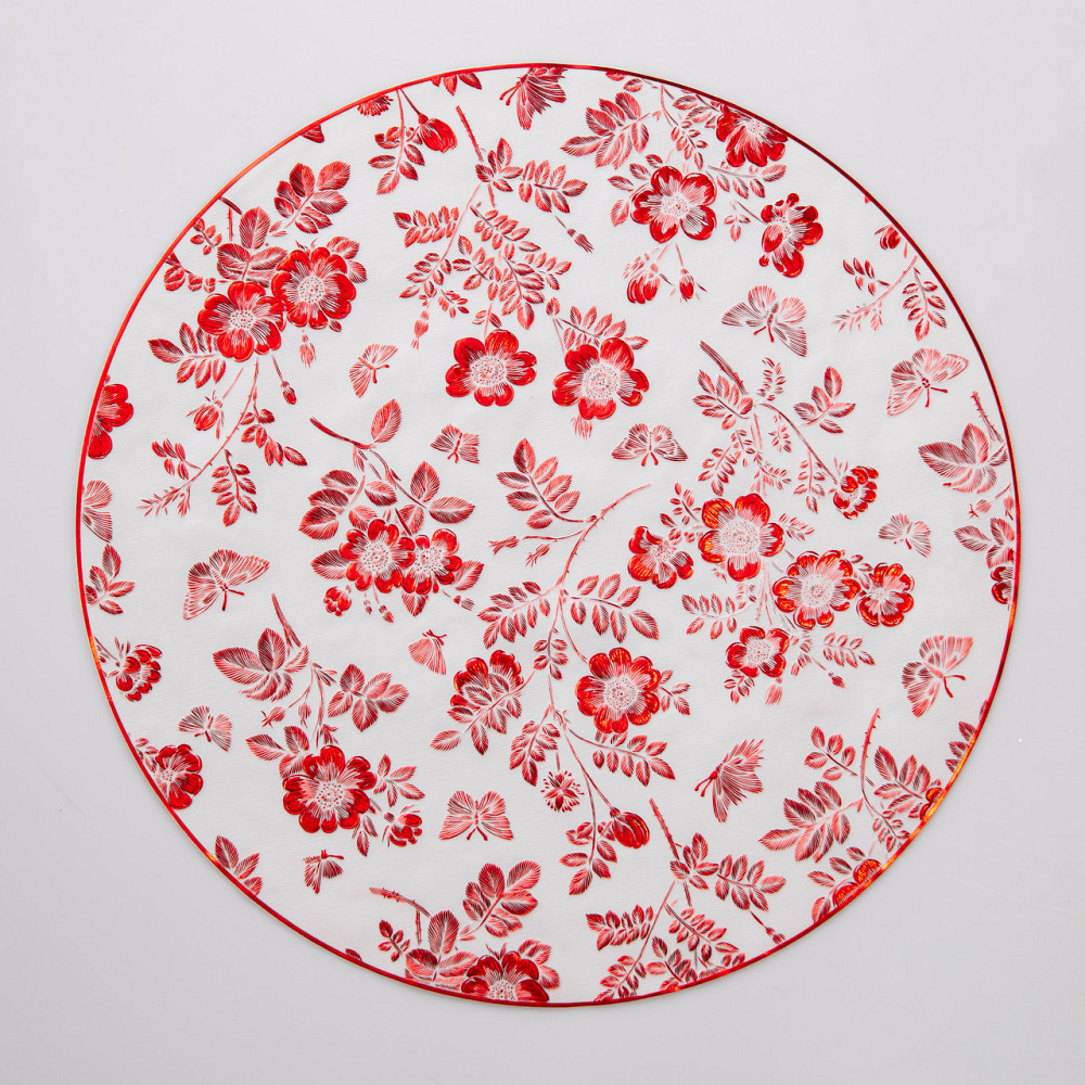 Коврик для сервировки стола Flowers 38 см, красное золото HP-36327-12R Киев - изображение 1