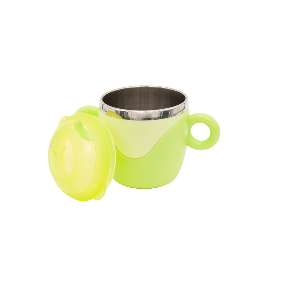 Чашка з кришкою та ручками 6091 з нержавіючої сталі Вінниця - фото 2