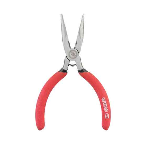 Довгогубці прямі, 115 мм, прецизійні, ізольовані двошарові рукоятки INTERTOOL HT-0130 Київ