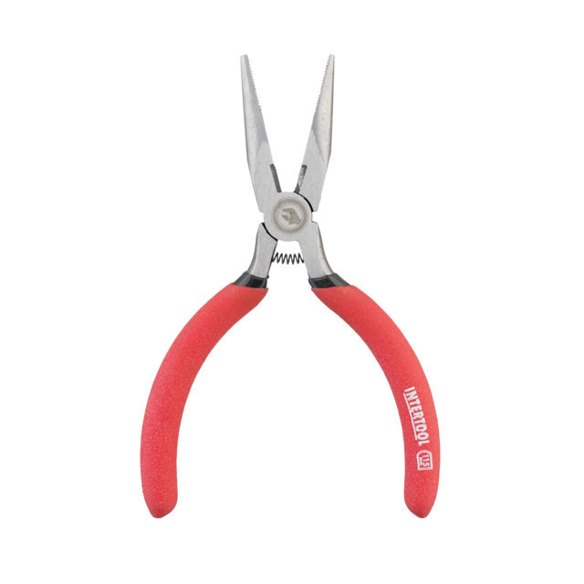 Довгогубці прямі, 115 мм, прецизійні, ізольовані двошарові рукоятки INTERTOOL HT-0130 Київ - фото 2