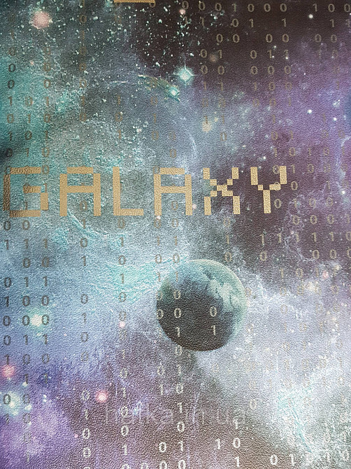 Шпалери флізелінові еко Decoprint Good Vibes 0.53х10 молодіжні космос планети зірки написи сині блакитні Київ - фото 4
