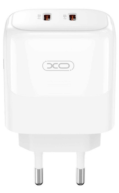 Мережевий зардний пристрій XO L140 - 35W PD Dual port USB-C White (6974568) Київ - фото 4