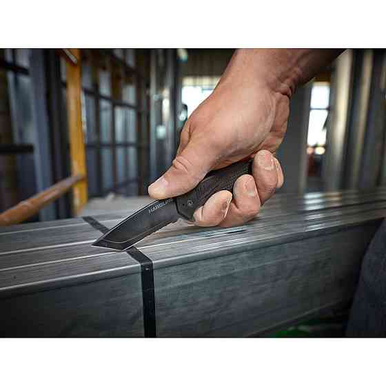 Ніж універсальний складний HARDLINE MILWAUKEE, зазубрений клинок Одеса