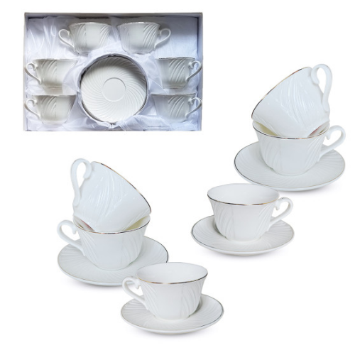 Сервіз чайний 12пр. "Лія" ( чашка 240мл, блюдце 14,5см) Житомир