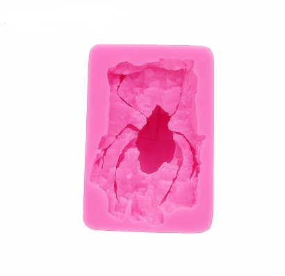 Силиконовый молд Жук 50 на 74 мм розовый Киев - изображение 3