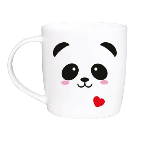 1854 Чашка 360 мл Панда морда бочка + подарункова коробка Kvarta (9 шт./пач. Житомир - фото 1