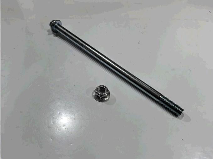 Ось колеса заднего мопед Дельта (L-24 см, D-12mm) (+втулка, гайка) Мукачево - изображение 1