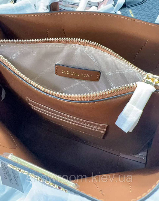 Жіноча сумка на плече Michael Kors Mercer brown LUX Київ - фото 6