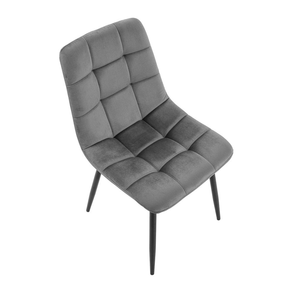 Стул кресло мягкий AlbaDesign U Malcolm 67 черные ножки Серый Киев - изображение 7