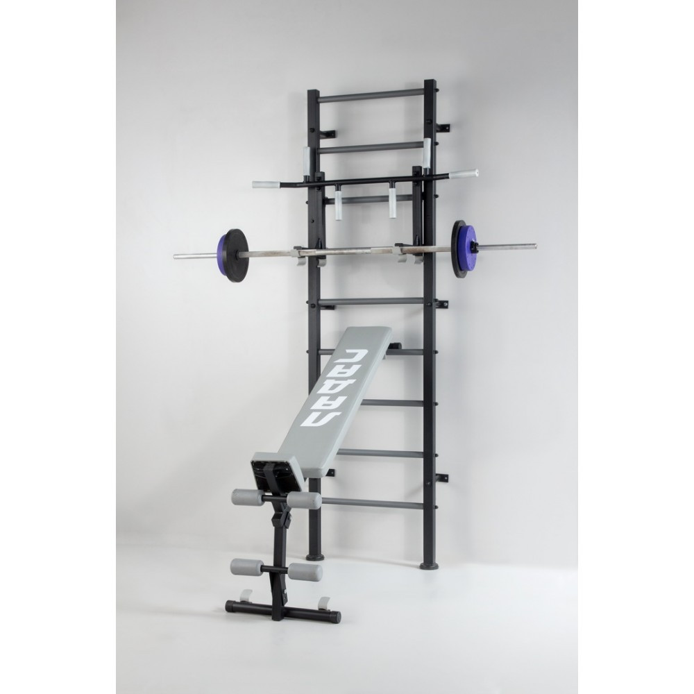 Шведская стенка детская спортивная металлическая в квартиру со сьемным турником брусья лавка гимнастическая Каменское - изображение 5