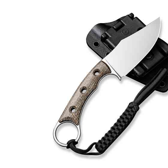 Ніж фіксований тактичний Civivi Midwatch, (8.6 см) N690 / Micarta коричневий Київ