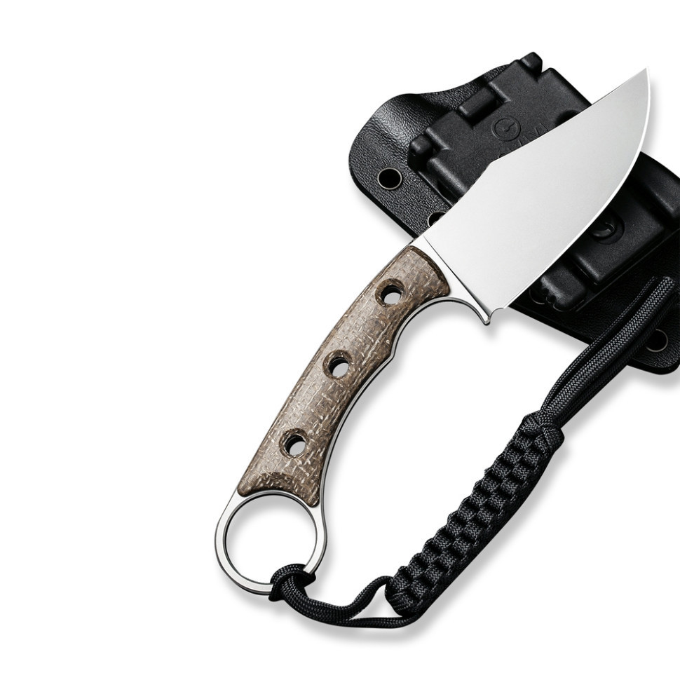 Ніж фіксований тактичний Civivi Midwatch, (8.6 см) N690 / Micarta коричневий Київ - фото 4