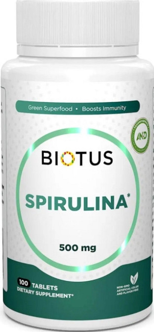 Спіруліна Biotus Spirulina 500 мг 100 таб Київ - фото 1