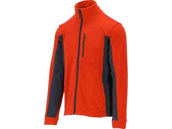 Кофта флісова утеплена робоча з поліестеру YATO розмір XXL, червоно-чорна, 3 кишені [10] Одесса