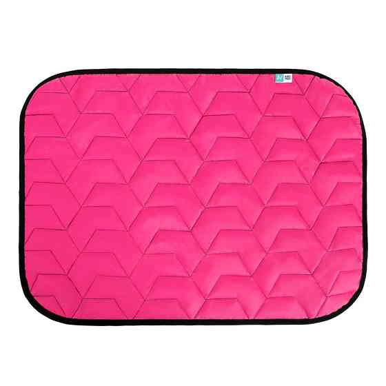 Підстилка AiryVest для собак, рожева-чорна, розмір L, 100х70 см Коломия