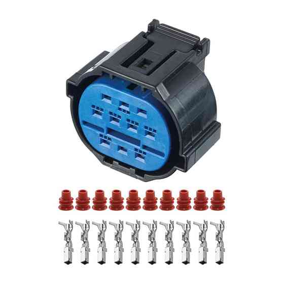 Роз'єм конектор 10-кон., Фара, HP406-10021, HP416-1010 KUM Корея універс., Освітлення, Hyundai, Kia Київ