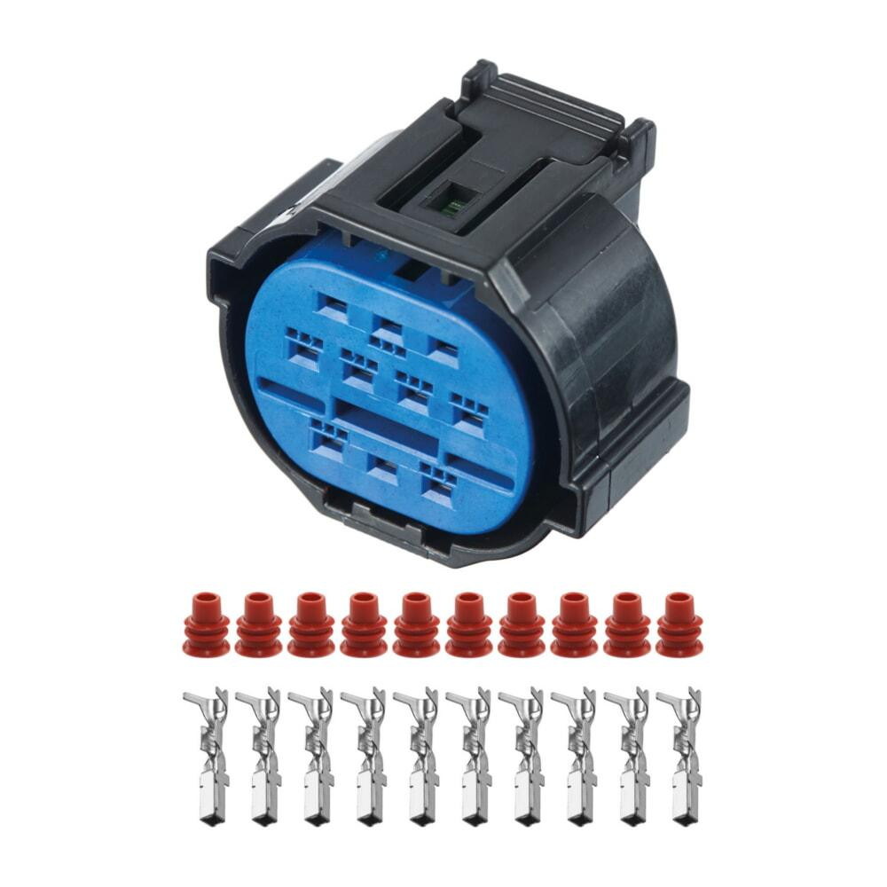 Разъем коннектор 10-кон., Фара, HP406-10021, HP416-1010 KUM Корея универс., Освещение, Hyundai, Kia Киев - изображение 1