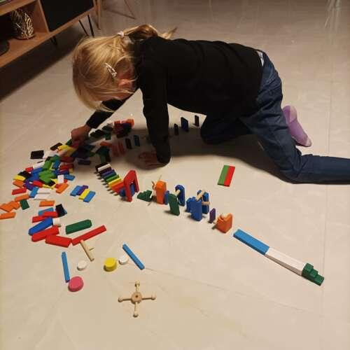 Детский Набор деревянных блоков - домино из 407 элементов с сумкой Kruzzel (22914) Нововолынск - изображение 8