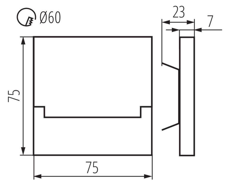 Підсвічування сходів з датчиком руху 12V 3000к Чорний SABIK LED PIR B-WW Kanlux Київ - фото 2