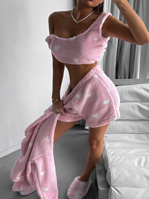 Женская теплая пижама тройка Одесса - изображение 10