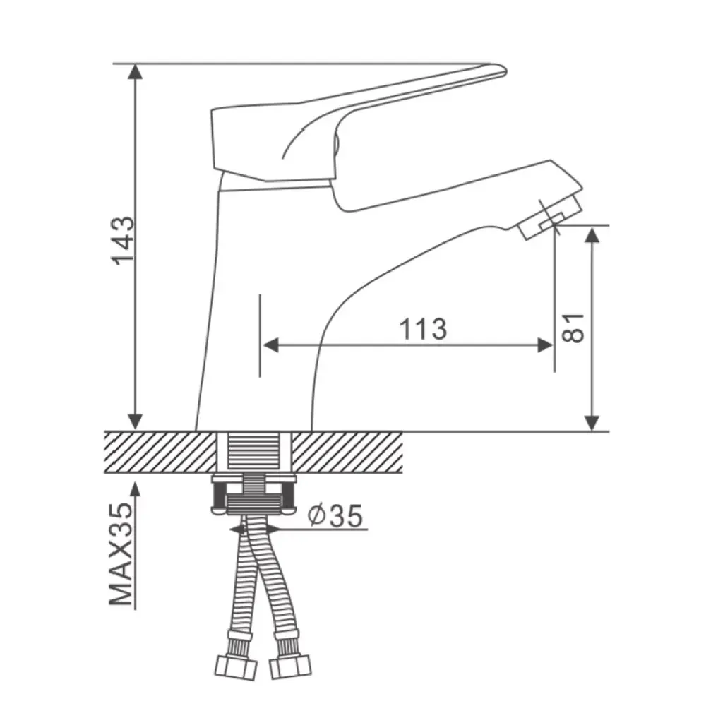 Змішувач для умивальника GAPPO G1036 хром Київ - фото 7