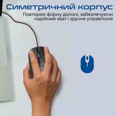 Мишка Promate CM-2400 USB Black (cm-2400.black) Вінниця