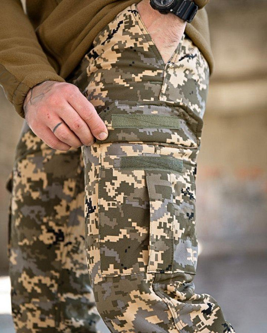 Зимние штаны soft shell BANDIT пиксель ТР6410 Одесса - изображение 6