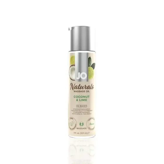 Масажна олія System JO Naturals Massage Oil Coconut&Lime з натуральними ефірними оліями 120мл Львів