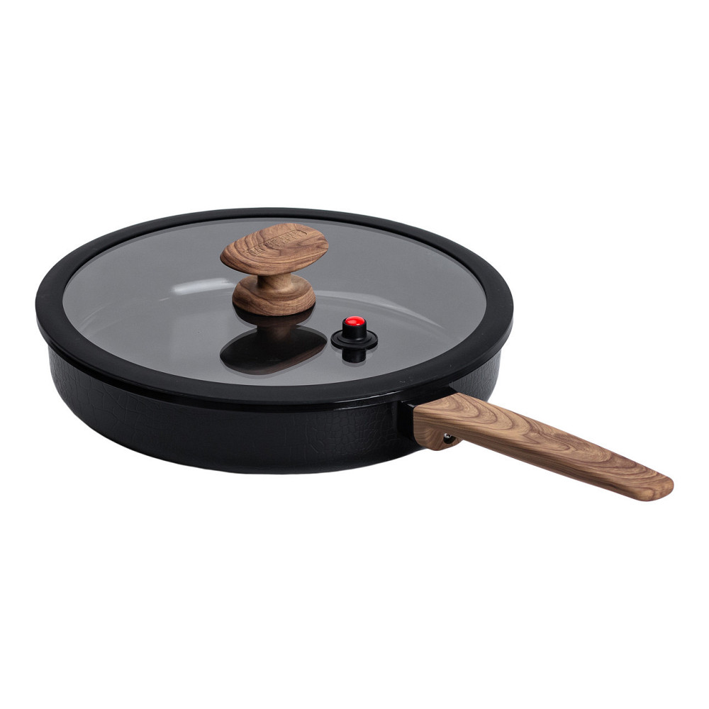 Алюминиевая сковорода с керамическим антипригарным покрытием 3,2 л Ø 28 см черная MGC HP-4-459B Киев - изображение 5