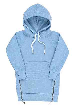 Худі-туніка для дівчинки, сірий, блакитний 134 топ Крохатушка одяг Київ