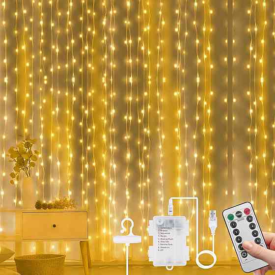 Декоративна світлодіодна гірлянда Vicloon 3mx3m 300 LED Луцьк