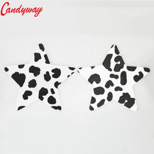 Наклейки для сосків Зірочки 8 см леопардовий Київ - фото 1